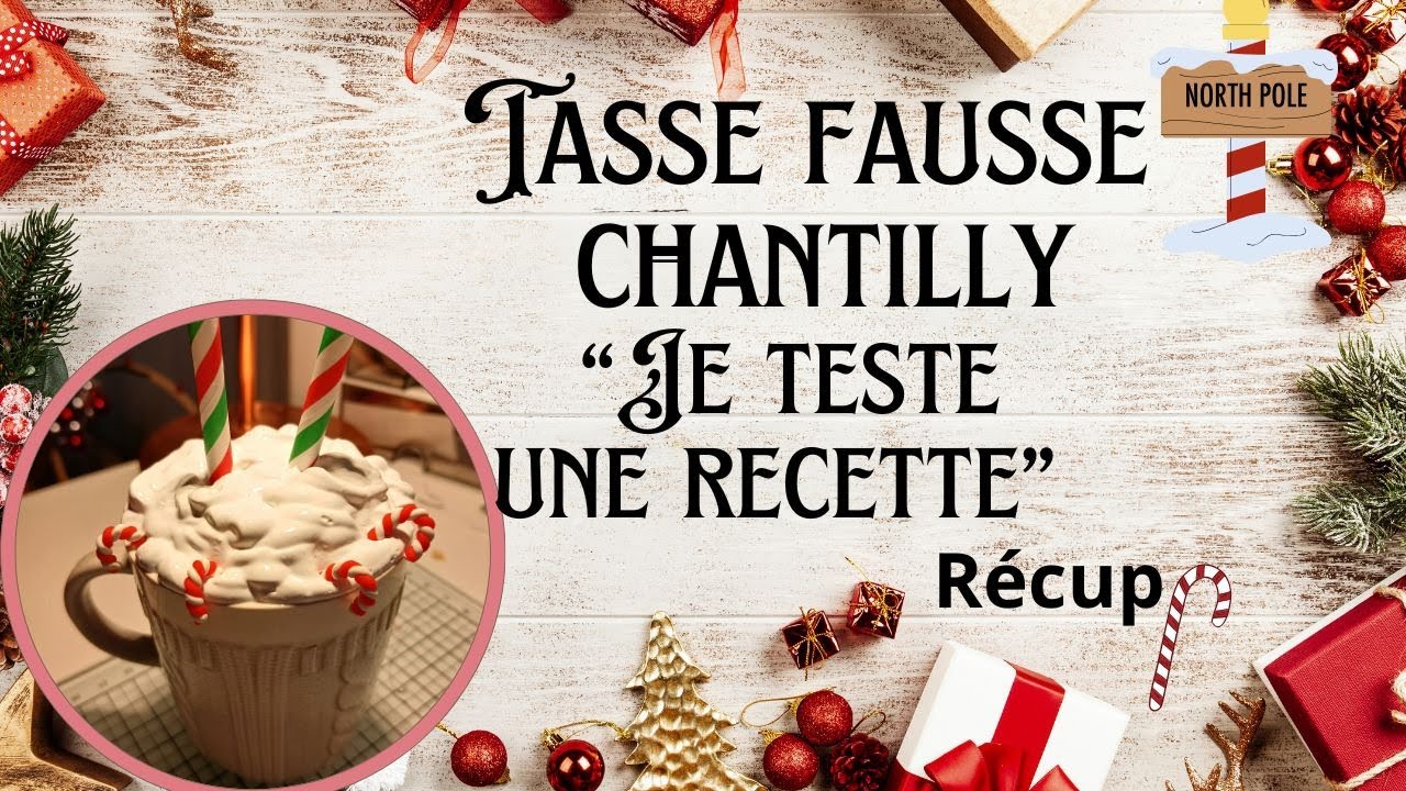 TUTO : Tasse fausse chantilly noël