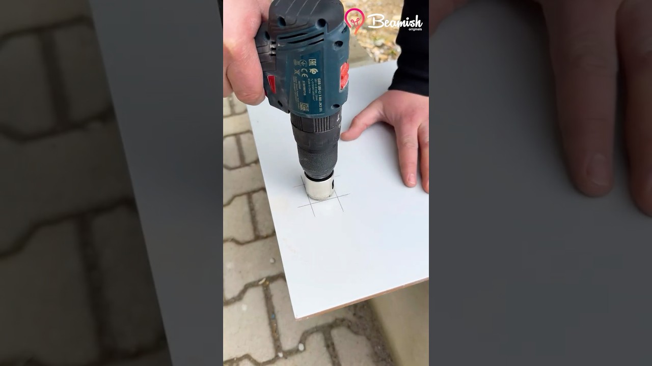Easy tile circle cut #easy #tiles #hacks