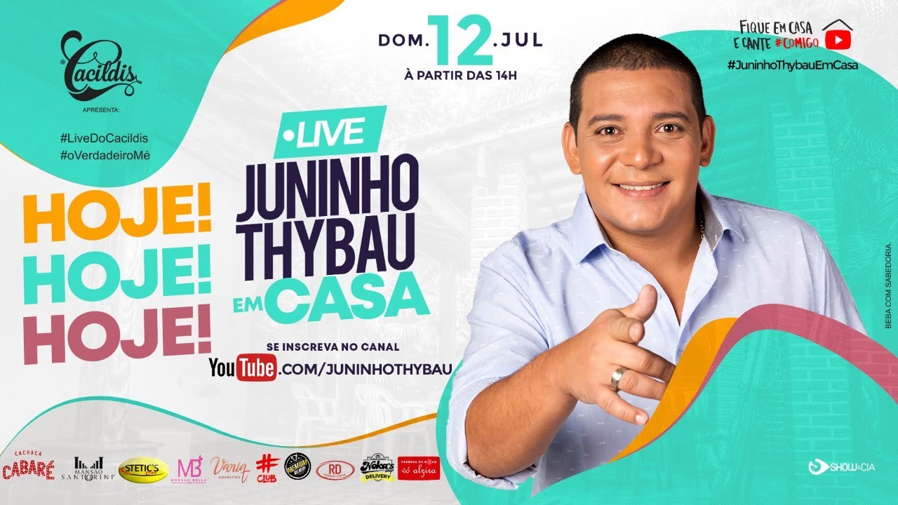 Juninho Thybau Em Casa | #FiqueEmCasa e Cante #Comigo