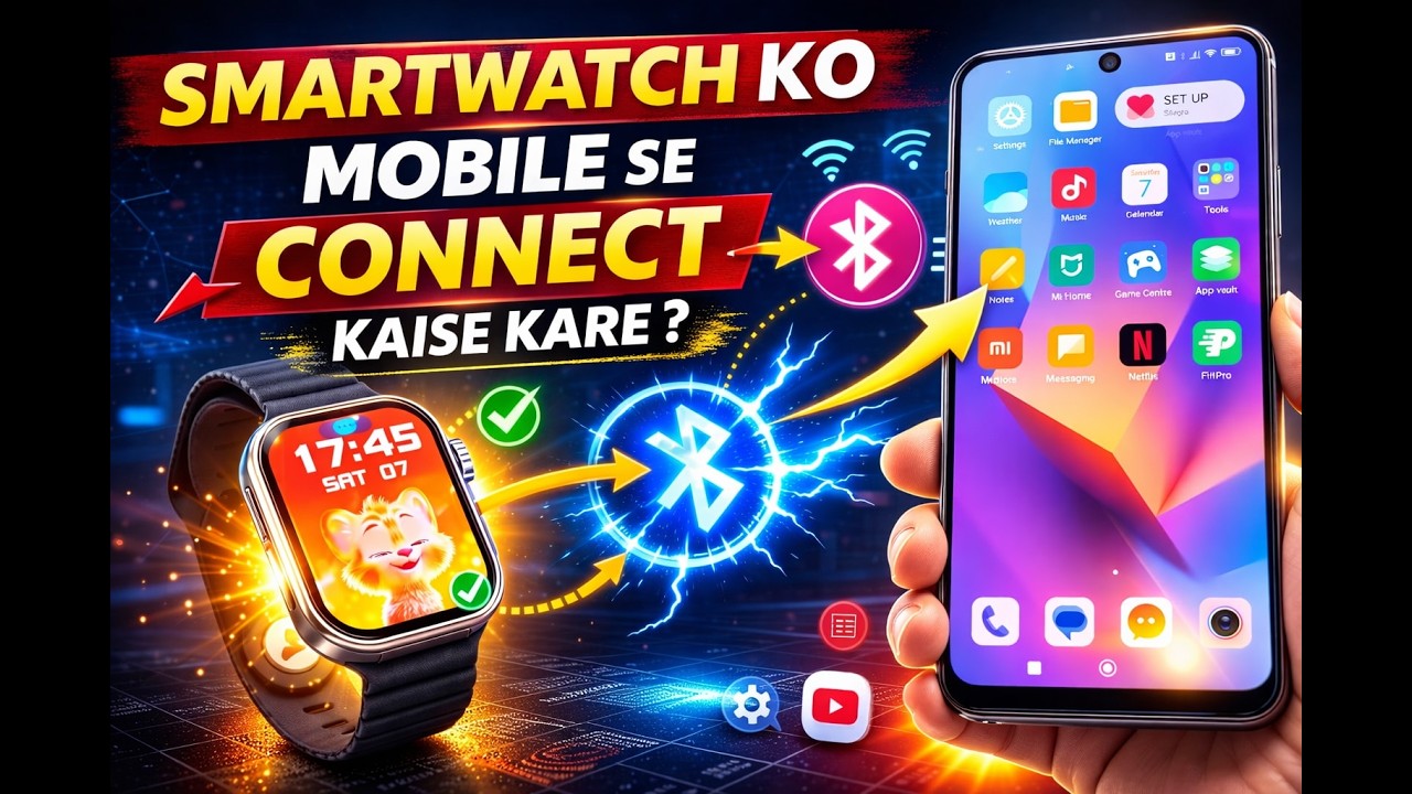 🔥 Smartwatch Ko Mobile Se Connect Kaise Kare (100% Working Trick)