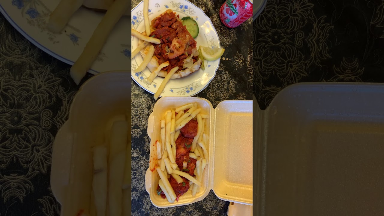Donner kebab and naga wings for Lunch