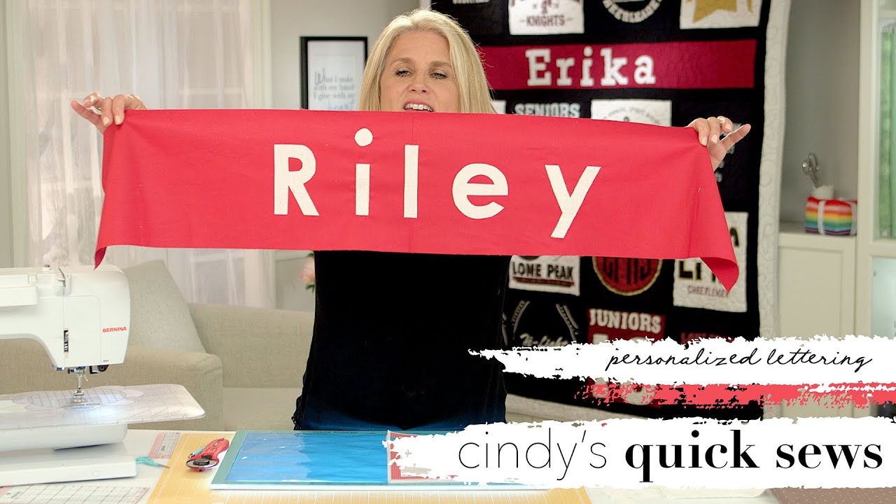 Personalizing a Quilt with Lettering