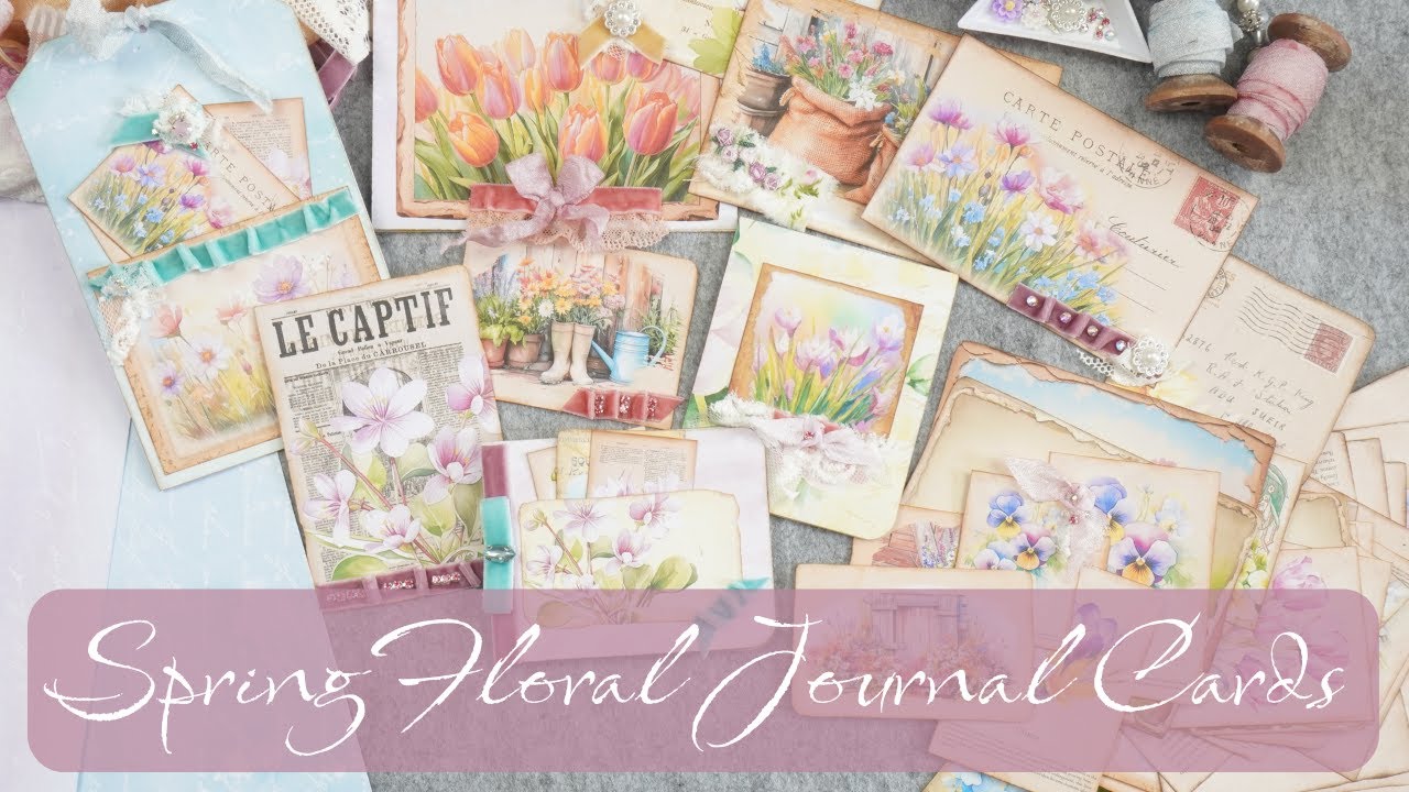 Spring Floral Journal Cards