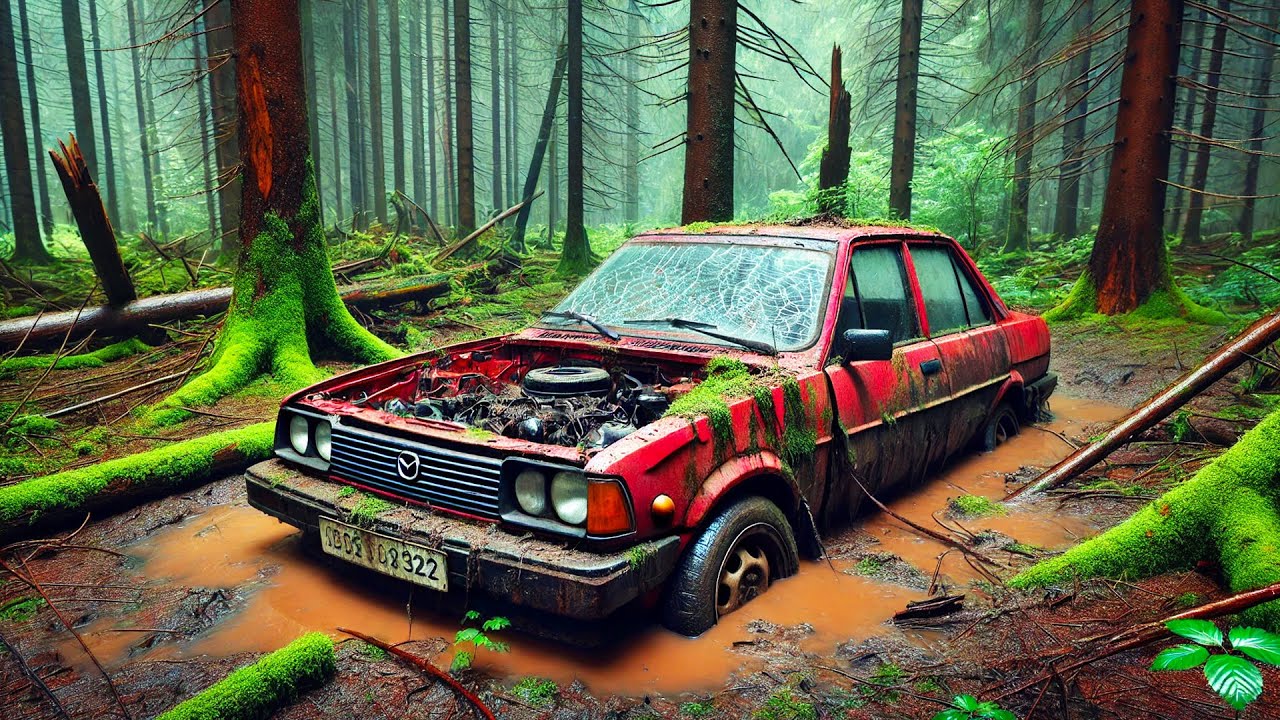 FULLY Restoration Abandoned SPORT CAR | Restore FORGOTTEN MAZDA 323 For 30 Years Ago