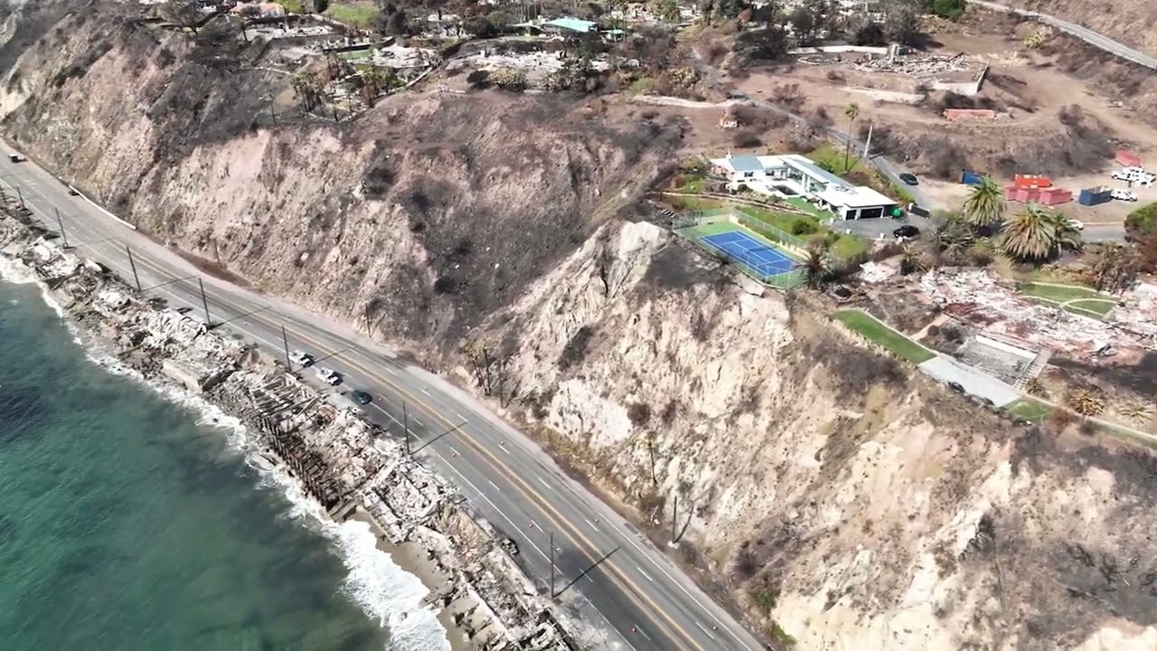 Malibu Beaches Drone Footage 1/31/2025