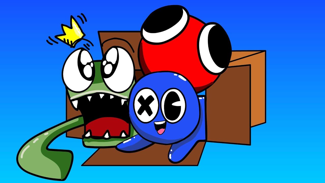 Rainbow Friends Babies vs Box ANIMATION COMPILATION | Roblox Rainbow Friends Animation