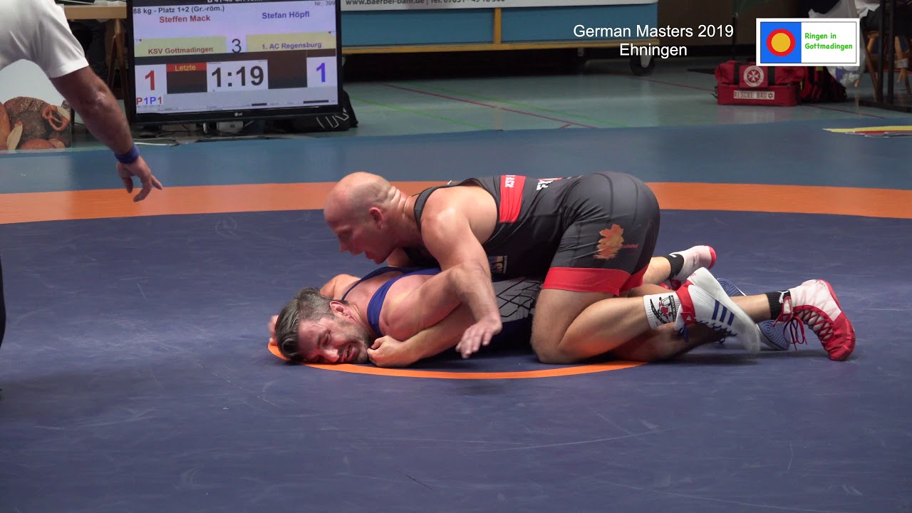 Ringen German Masters 2019 Steffen Mack KSV Gottmadingen / Stefan Höpfl  1. AC Regensburg