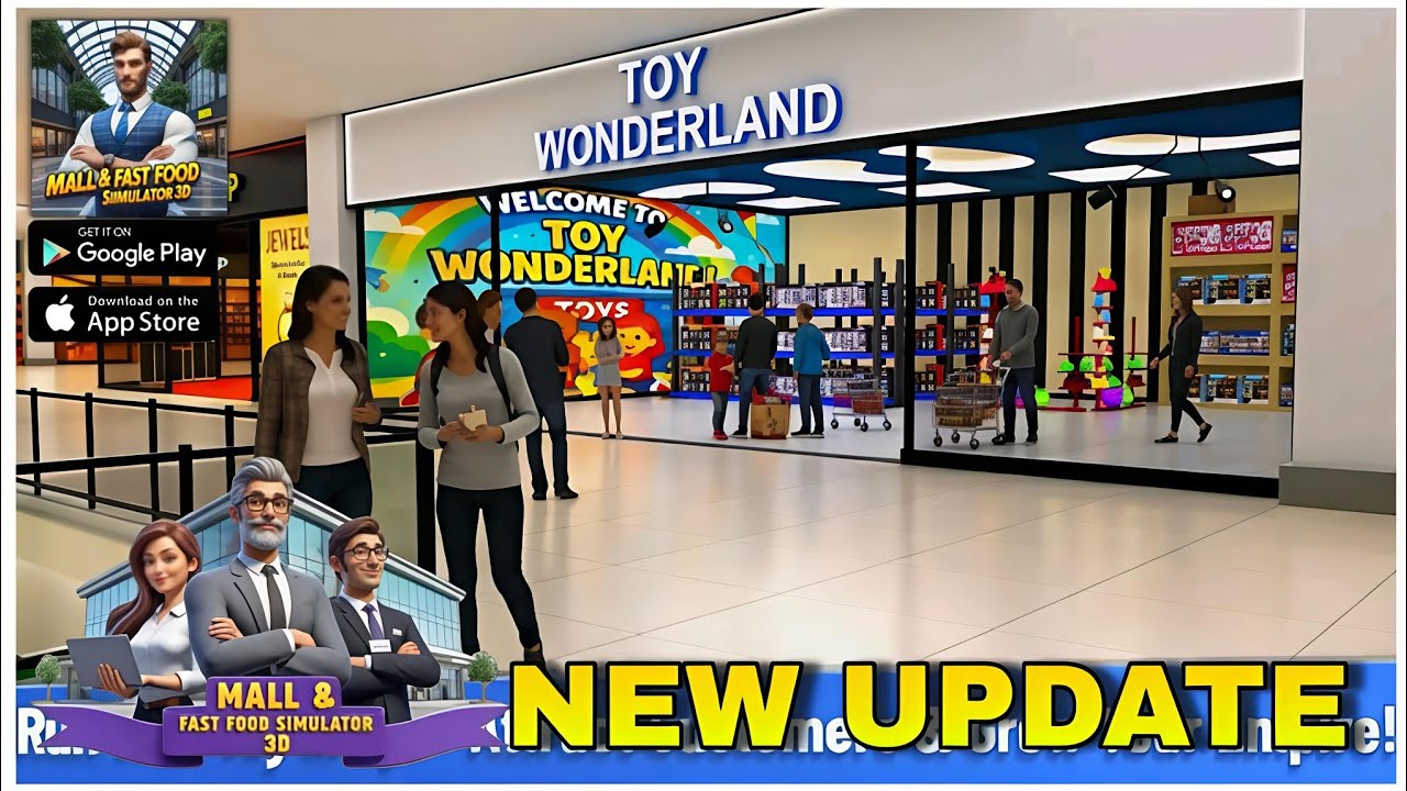 MALL AND FAST FOOD🤗SIMULATOR 3D NEW 😍MOBILE GAME 2026 NEW UPDATE