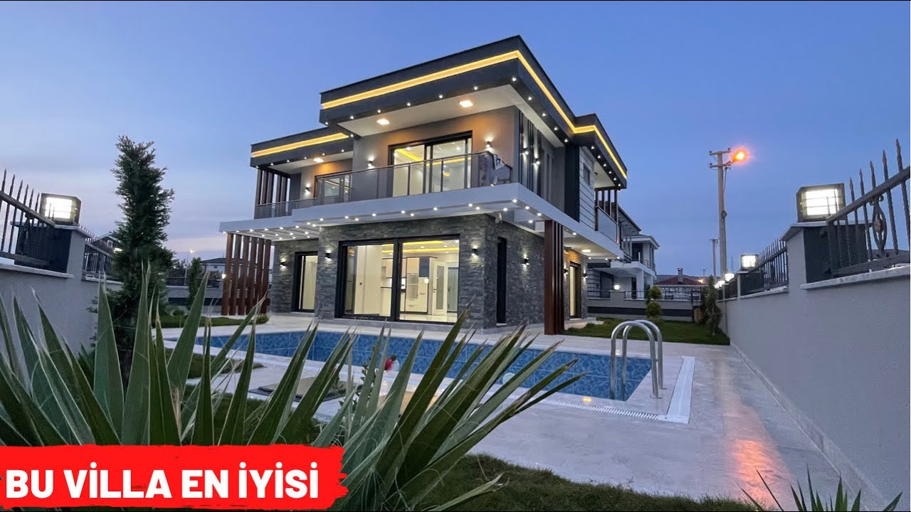 Muhteşem Villa Burası Bölgenin En İyisi Akşam Çekimi | Didim Altınkum