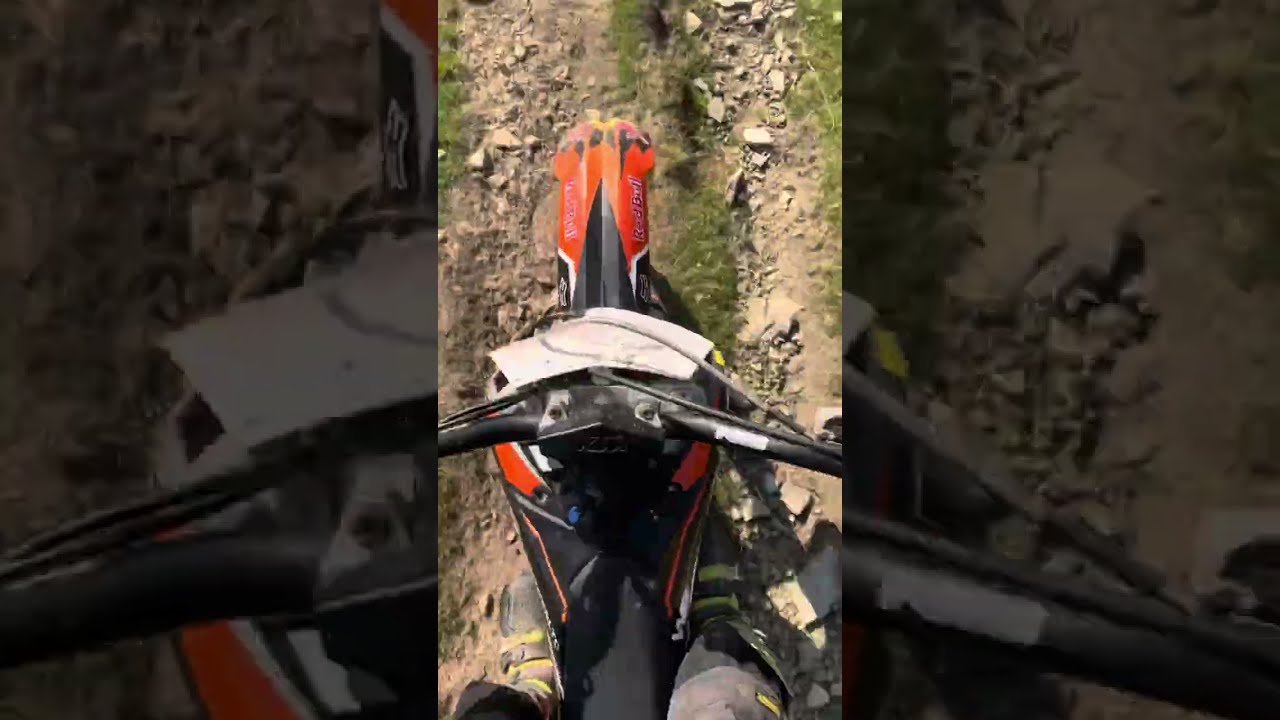 Ktm riding in woods 