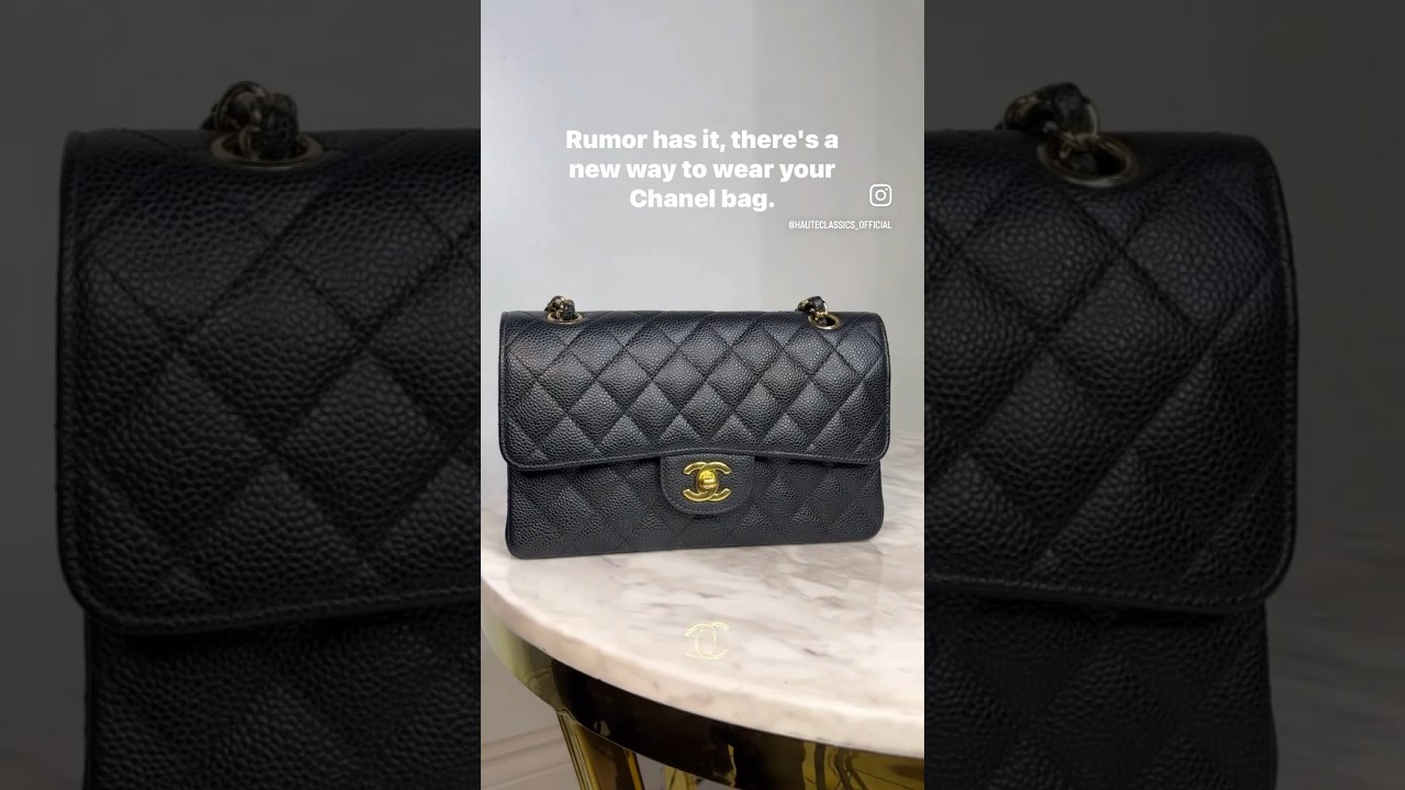 A New Way to Wear Your Chanel Classic Flap 🖤