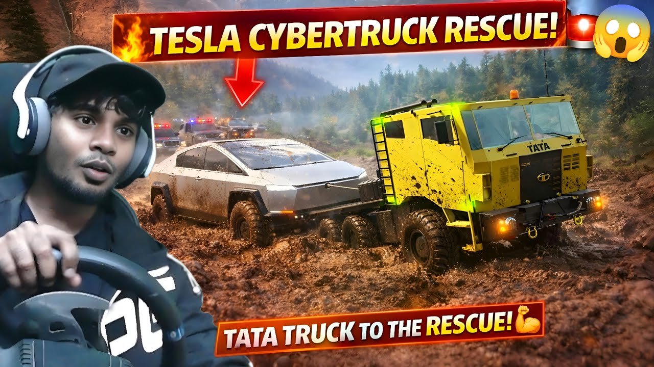 Can a TATA Truck Rescue a Tesla Cybertruck?! 🤯