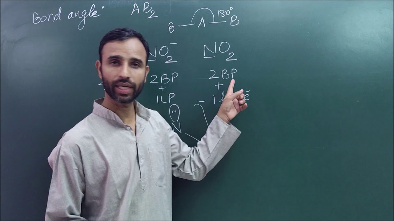 Bond angle order of NO2, NO2+ and NO2- / chemical bonding / class 11