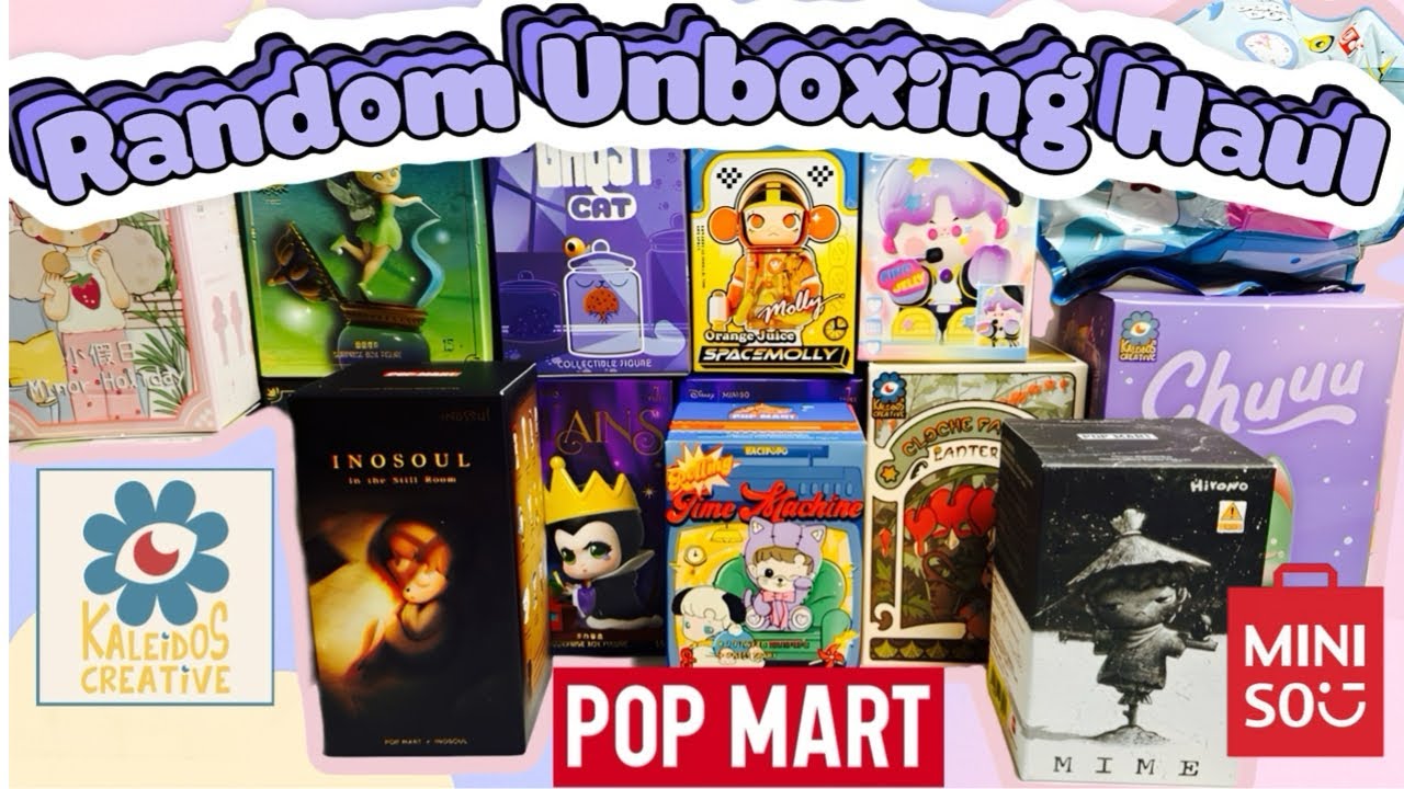 Random Blind Box Unboxing 🎀 Pop Mart, Kaleidos Creative, and Miniso Pulls ✨ 