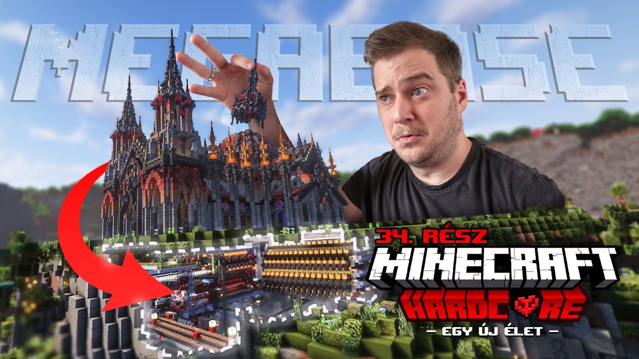 Hatalmas Szortírozó a MEGABÁZISBAN! 🏰 | MINECRAFT: HARDCORE - 34. rész