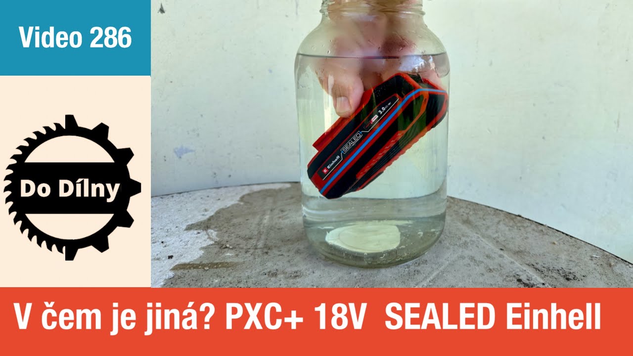 V čem je jiná? PXC+ 18V  SEALED Einhell