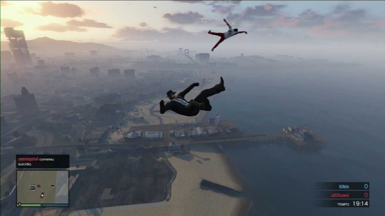 GTA V DEATHMATCH PS3-SKY FLY PARKOUR HARD 2 ! /NO COMMENTS