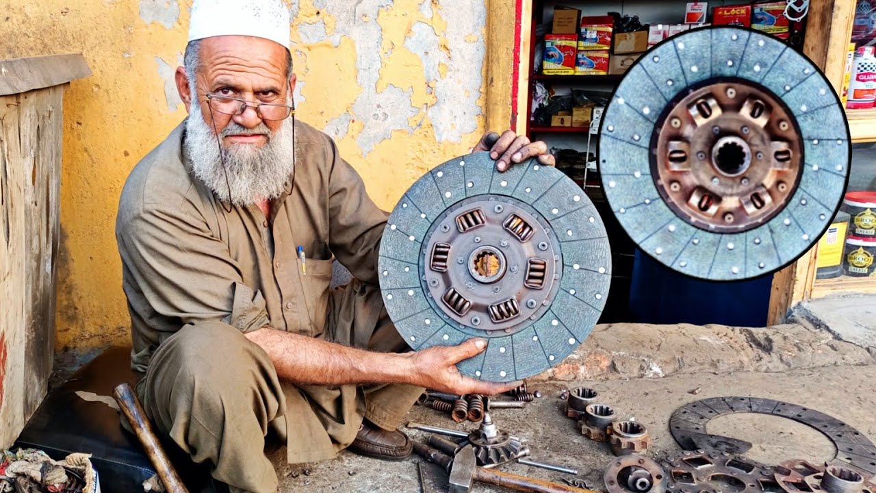 90 Years Old Man Rebuild Hino Truck Clutch Plate 