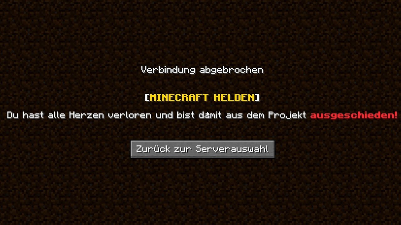FIRST TO BE ELIMINATED FROM MINECRAFT HEROES