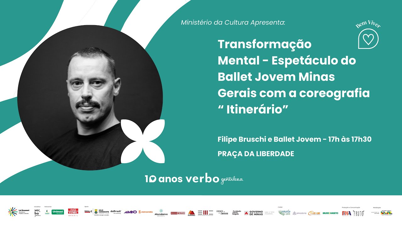 Espetáculo do Ballet Jovem Minas Gerais com a coreografia Itinerário – Festival VerboGentileza 2025