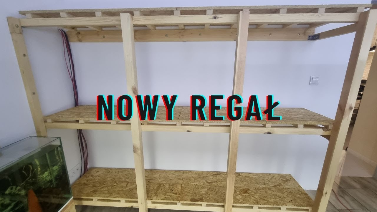 Nowy Regał w Hodowli oczekuje na zbiorniki.