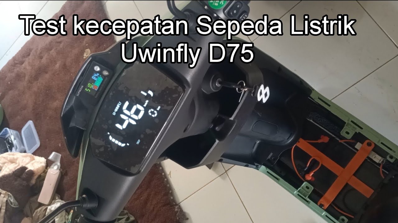 Test Kecepatan Sepeda Listrik Uwinfly D75‼️‼️Topspeed Sepeda Listrik