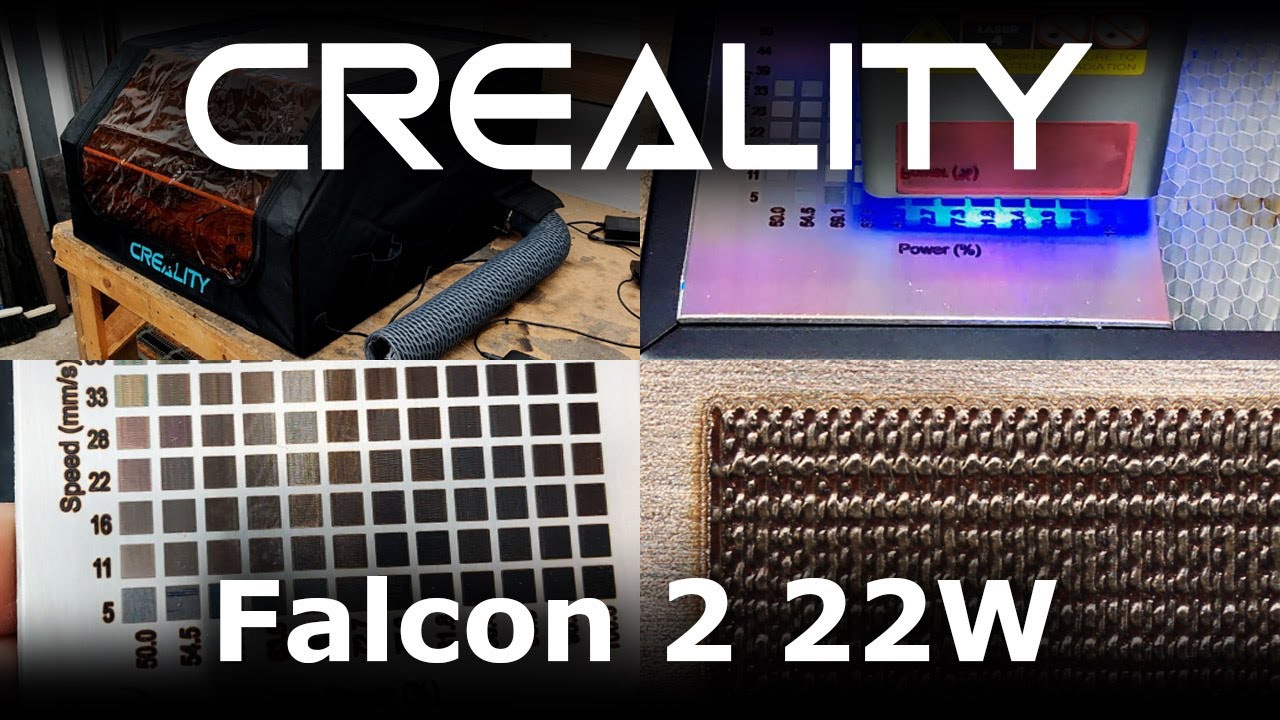 Creality Falcon 2 22W: Up close look at engraving stainless steel, and must have enclosure accessory