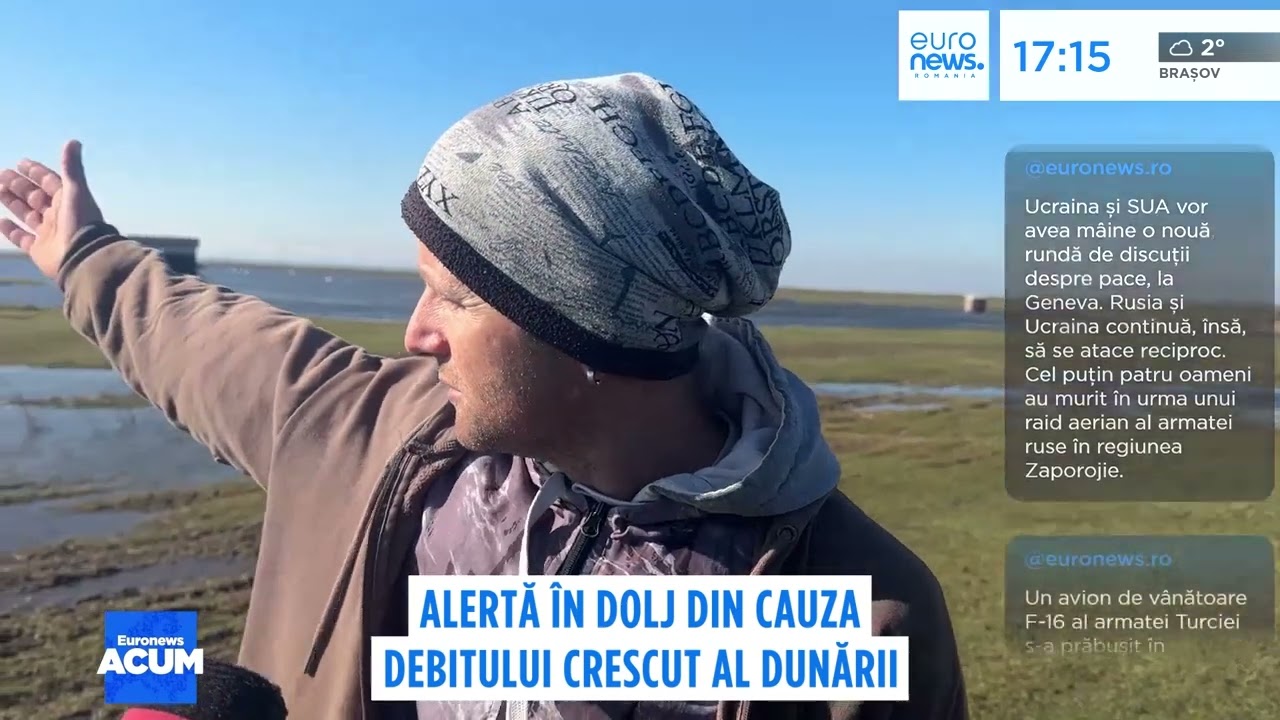 Alertă de inundații în Dolj: debitul Dunării crește periculos, mai multe localități sunt amenințate