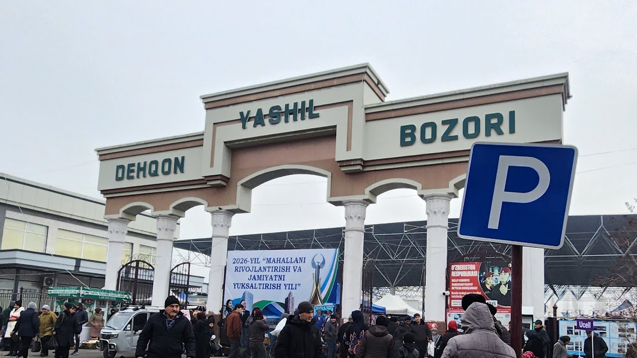 Namangan Yashil Bozorini Aylanamiz.