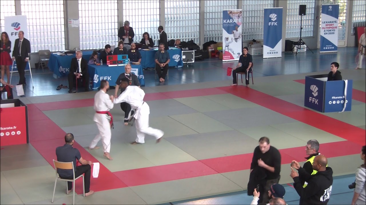 J&eacute;r&eacute;my NAIL Vs Pascal ROCK  85Kgs V1  Coupe de France 2018 Kyokushinkai