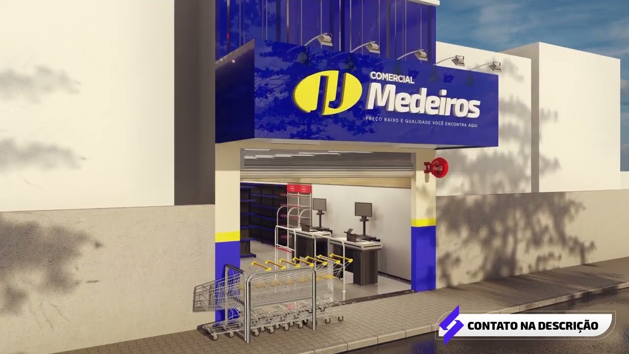 Projeto Comercial ( mercado ) - Comercial  JJ Medeiros - Projeto ponto Comercial