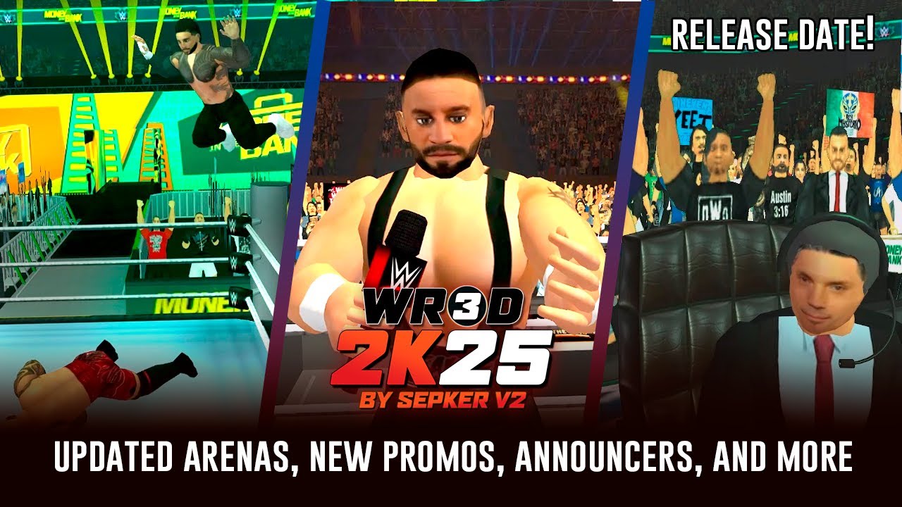 WR3D 2K25 V2 BY SEPKER | NEW SCRIPTS, NEW TITANTRONS, NEW WRESTLERS, AND MUCH MORE!