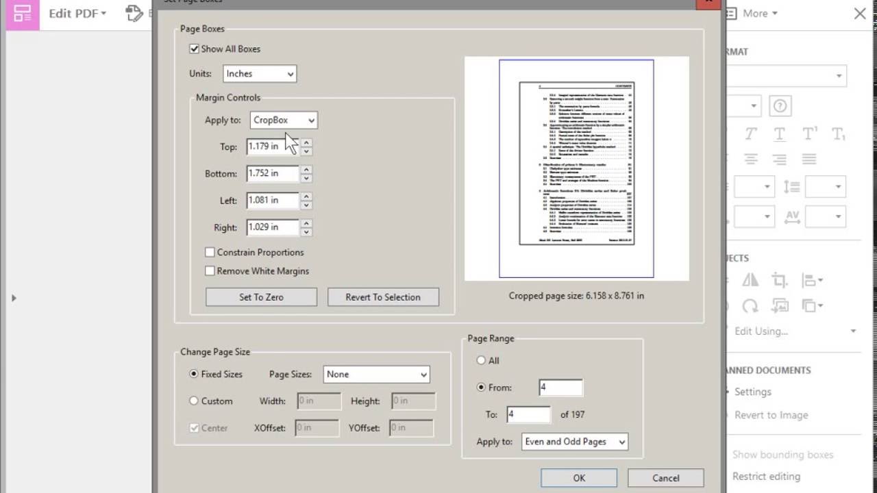 How to Crop a PDF in Adobe Acrobat Pro DC - Remove or Adjust Margins on All Pages