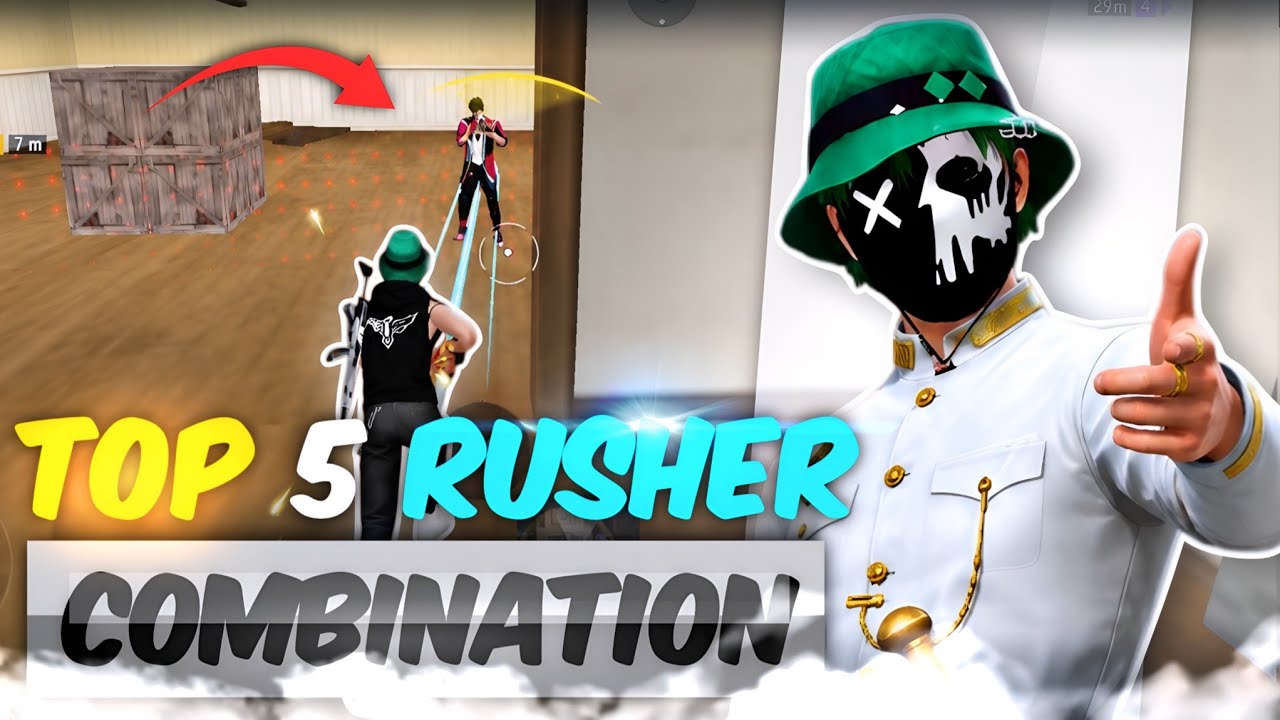 TOP 5 CHARACTERS COMBINATION ( CS )🔥| BEST RUSHER COMBINATION FOR CS RANK 💀🤯| RUSHER COMBINATION 