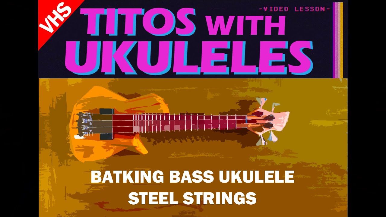TITOS WITH UKULELES: World's Smallest Electric Bass? And it's a Ukulele! BATKING BASS UKULELE
