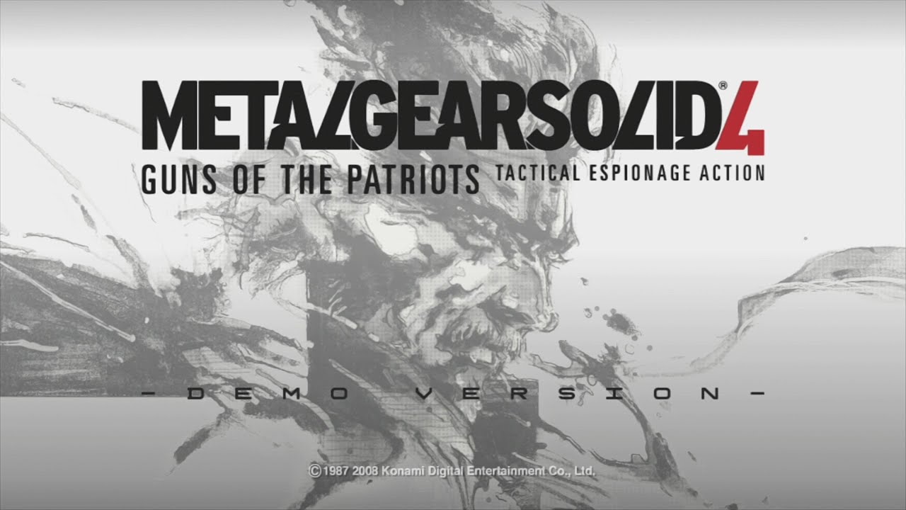 Metal Gear Solid 4: Guns of the Patriots Demo [PS3/1440p mC]