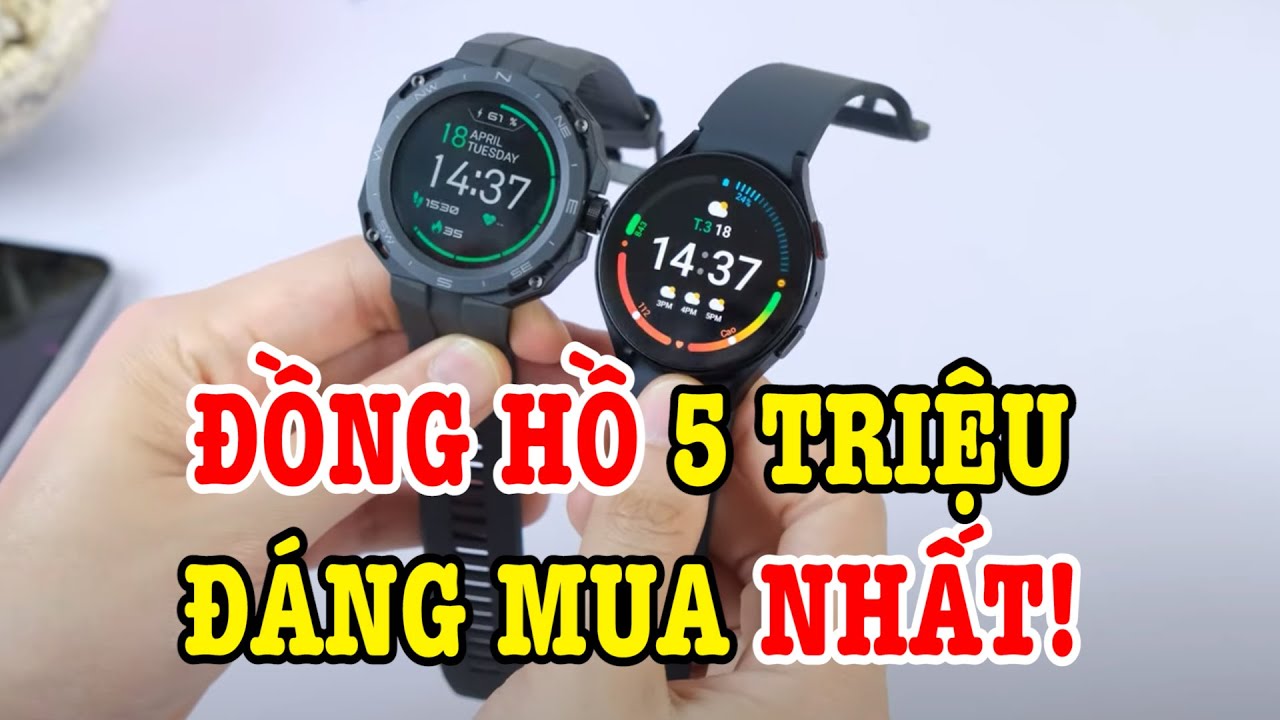 5 triệu đồng hồ thông minh nào đáng mua nhất? Galaxy Watch 5 hay Huawei Watch GT Cyber?