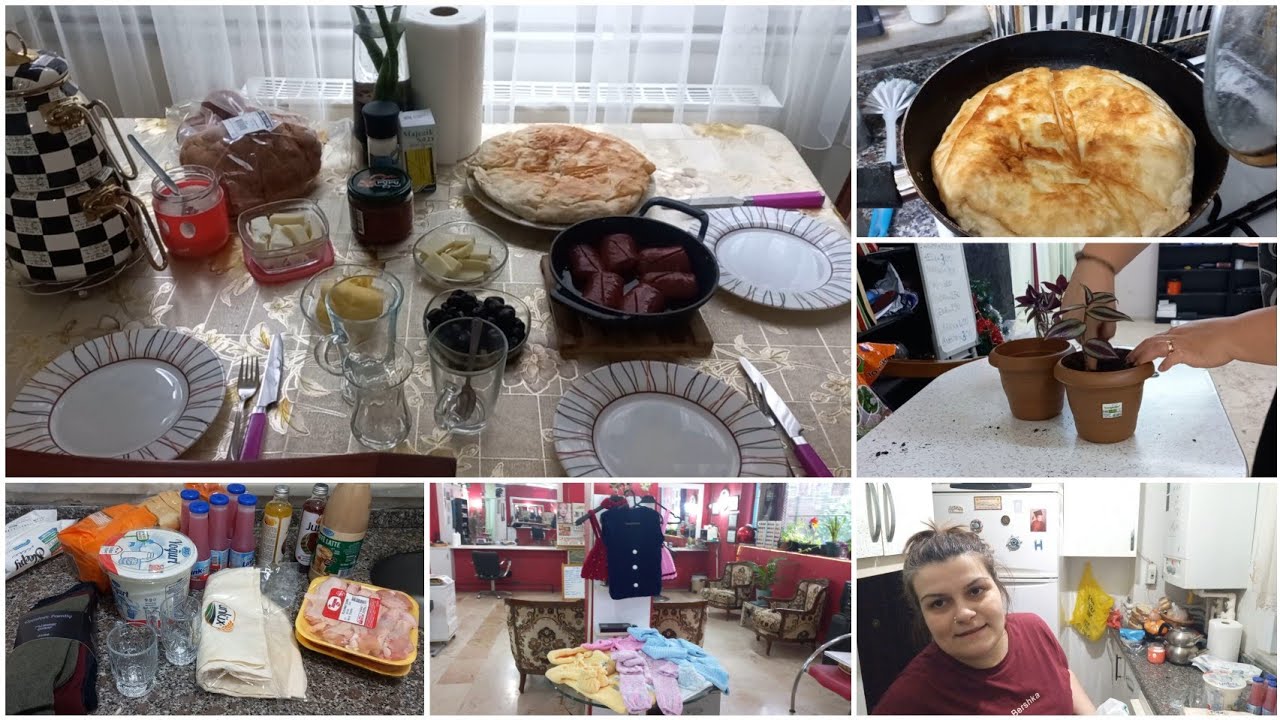 KAHVALTIYA TAVADA BÖREK/İLK KEZ DENEDİM/MARKET ALIŞVERİŞİ/TELGRAF ÇİÇEĞİ KÖKLENDİRDİM/GÜNLÜK VLOG 