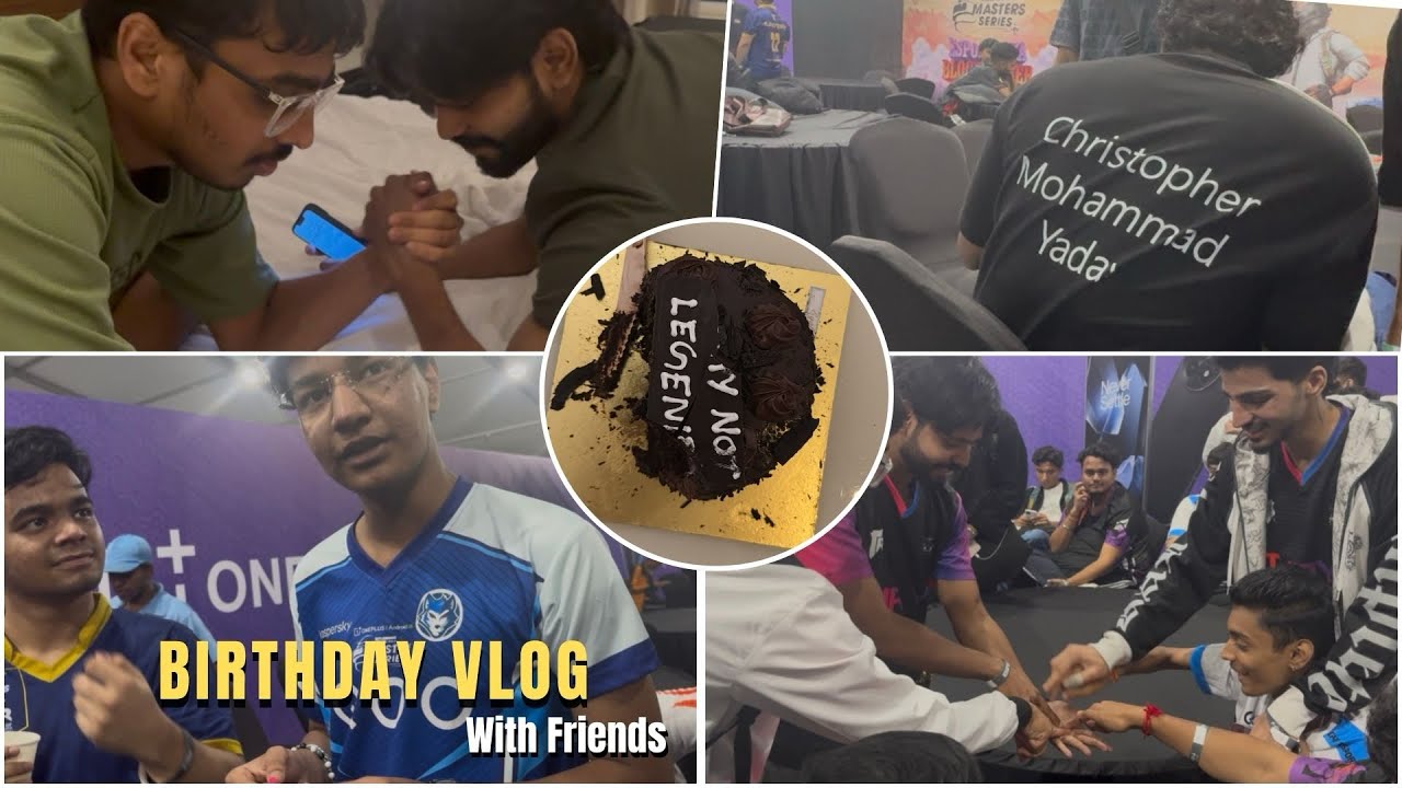 BIRTHDAY VLOG❤️ BGMS W2D2🚀 TEAM 4TR OFFICIAL 🔥@ZGODGAMING @teaminfgod @officialscoutop 
