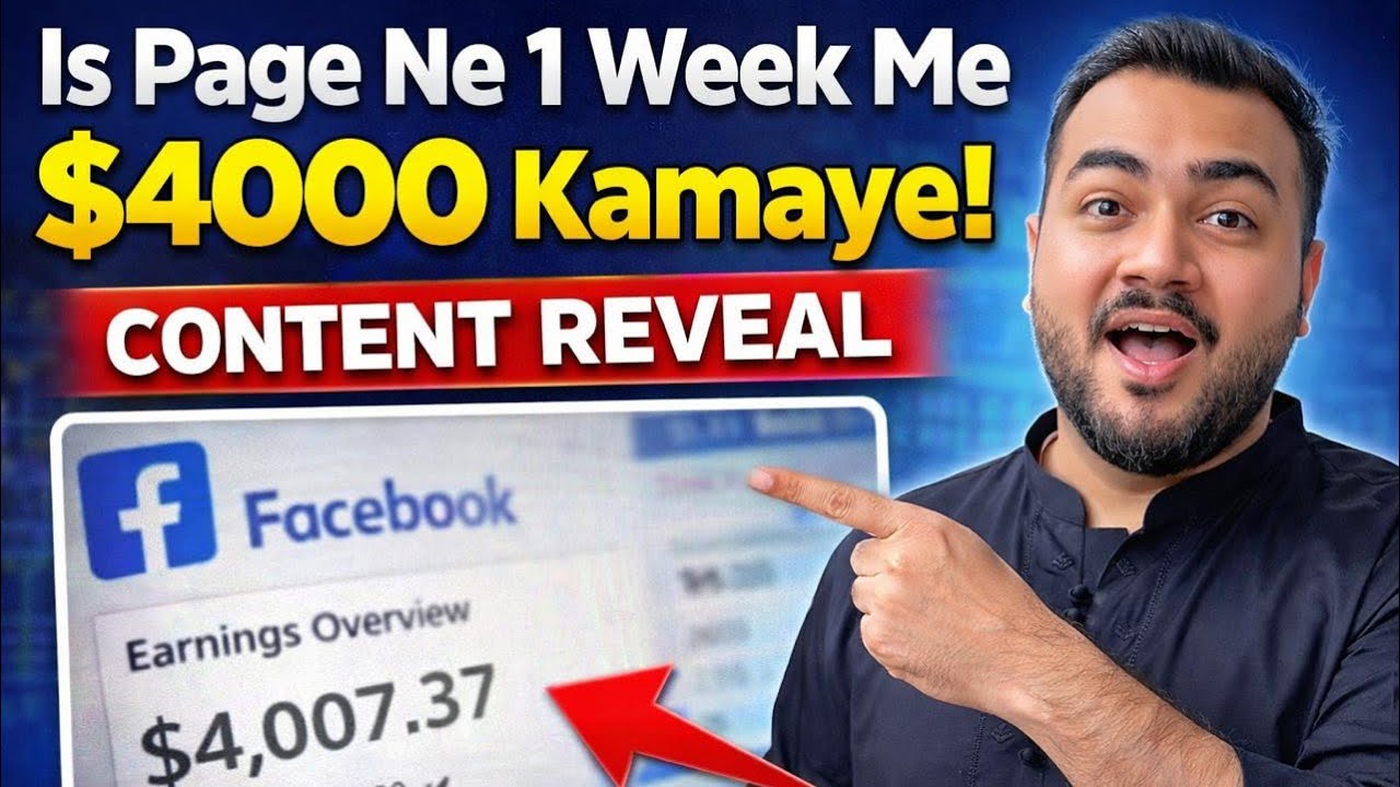 Aisa Facebook Content Jo $4000/Week Kama Raha Hai (Case Study)