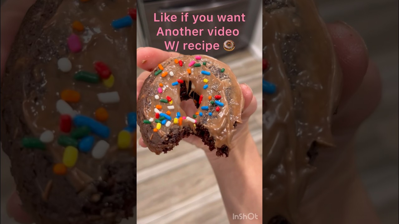 Healthy donuts😏 LIKE for another video w/ recipe! SUBSCRIBE for healthy positive content. 