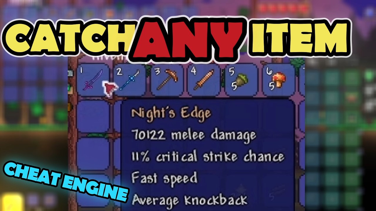 Terraria - Catch ANY Item With Cheat Engine