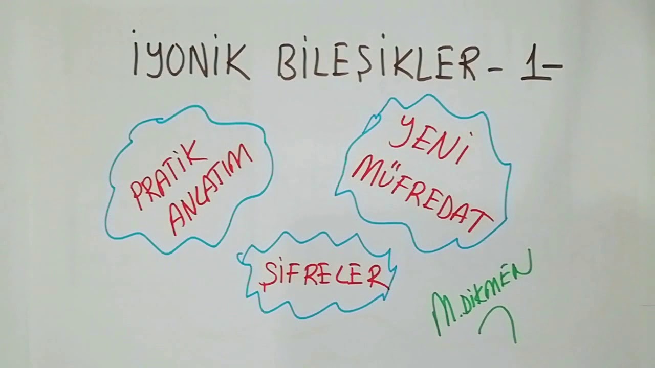 İYONİK BİLEŞİKLER-1