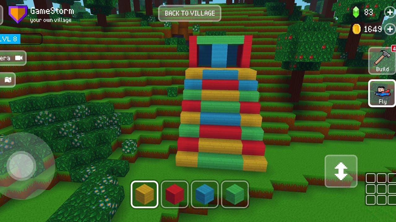 I Built a Rainbow House in Block Craft! 🏠🌈