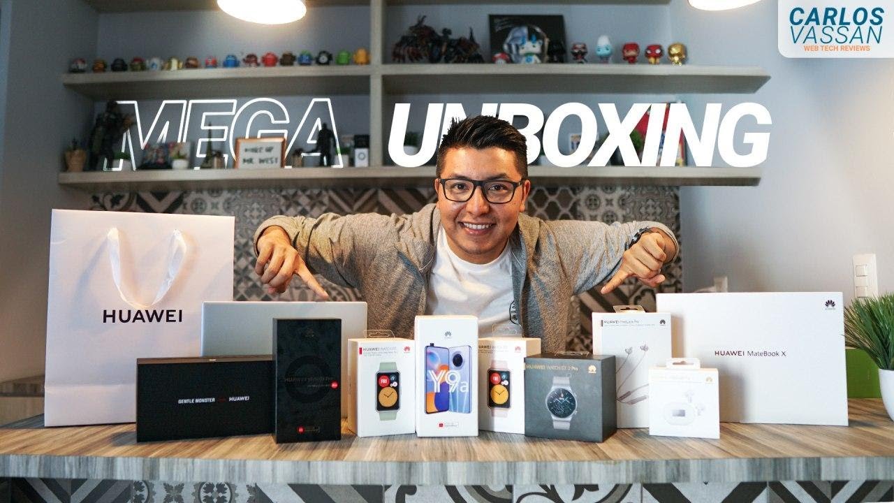 SUPER MEGA UNBOXING HUAWEI 2020: MATE 40 PRO, Y9A, FREEBUDS PRO, WATCH FIT, GT2 PRO