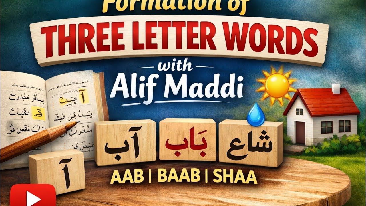 Alif Maddi for Beginners | Step-by-Step Word Formation