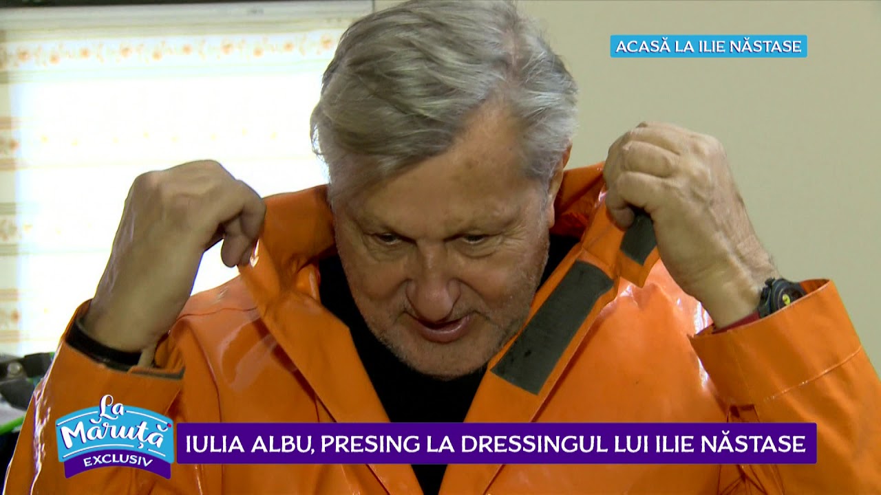 Iulia Albu pressing la dressingul lui Ilie Nastase (20 noiembrie 2018)