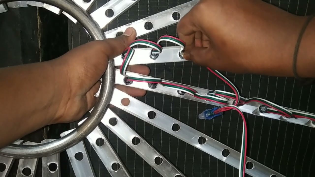 3*3(8*24) circle frame wiring connection💡 video|| தமிழில்... #pixelpowermedia