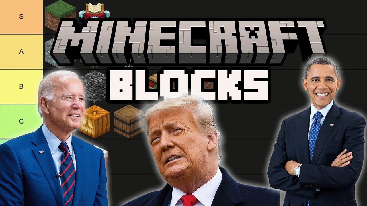 Biden, Trump, and Obama Make Minecraft Block Tier List