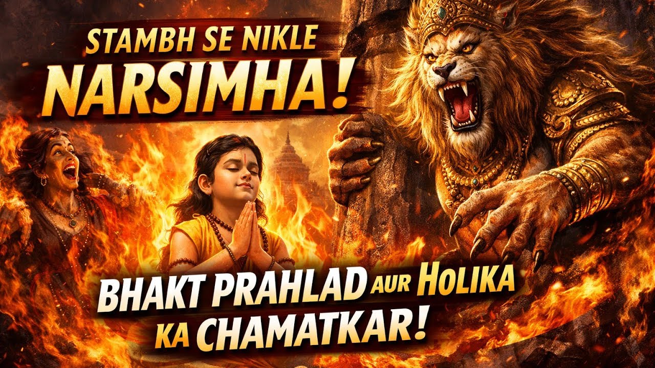 Prahlad Holika Dahan Song | Ugram Veeram Maha Vishnum | Powerful Bhakti Song @godlovemymusic 